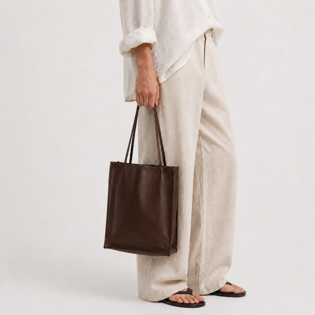 EDEN SLIM LEATHER SHOULDER BAG