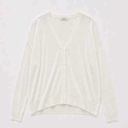 Relaxed Sheer V-Neck Cardigan – Women One Size