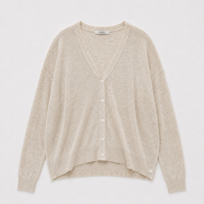 Relaxed Sheer V-Neck Cardigan – Women One Size