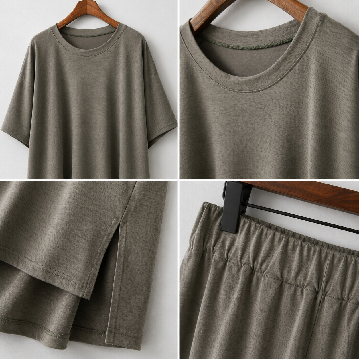 Relaxed Draped Wide-Leg Setwear – Women One Size