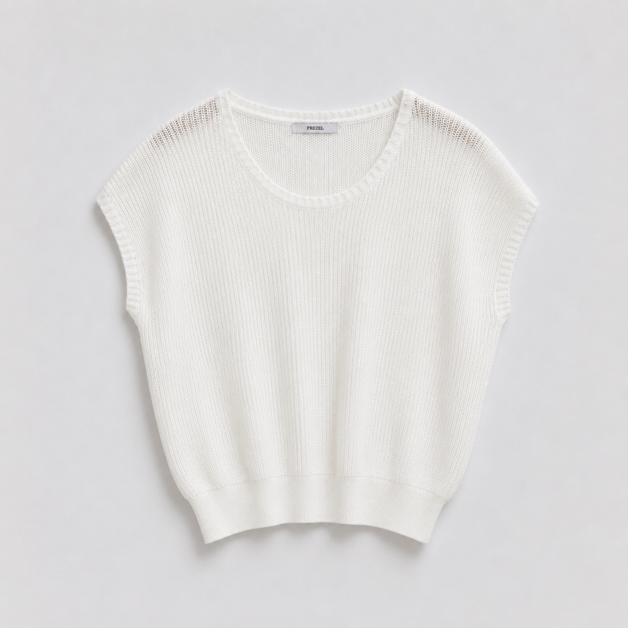 Relaxed Textured Knit Top - Women One Size