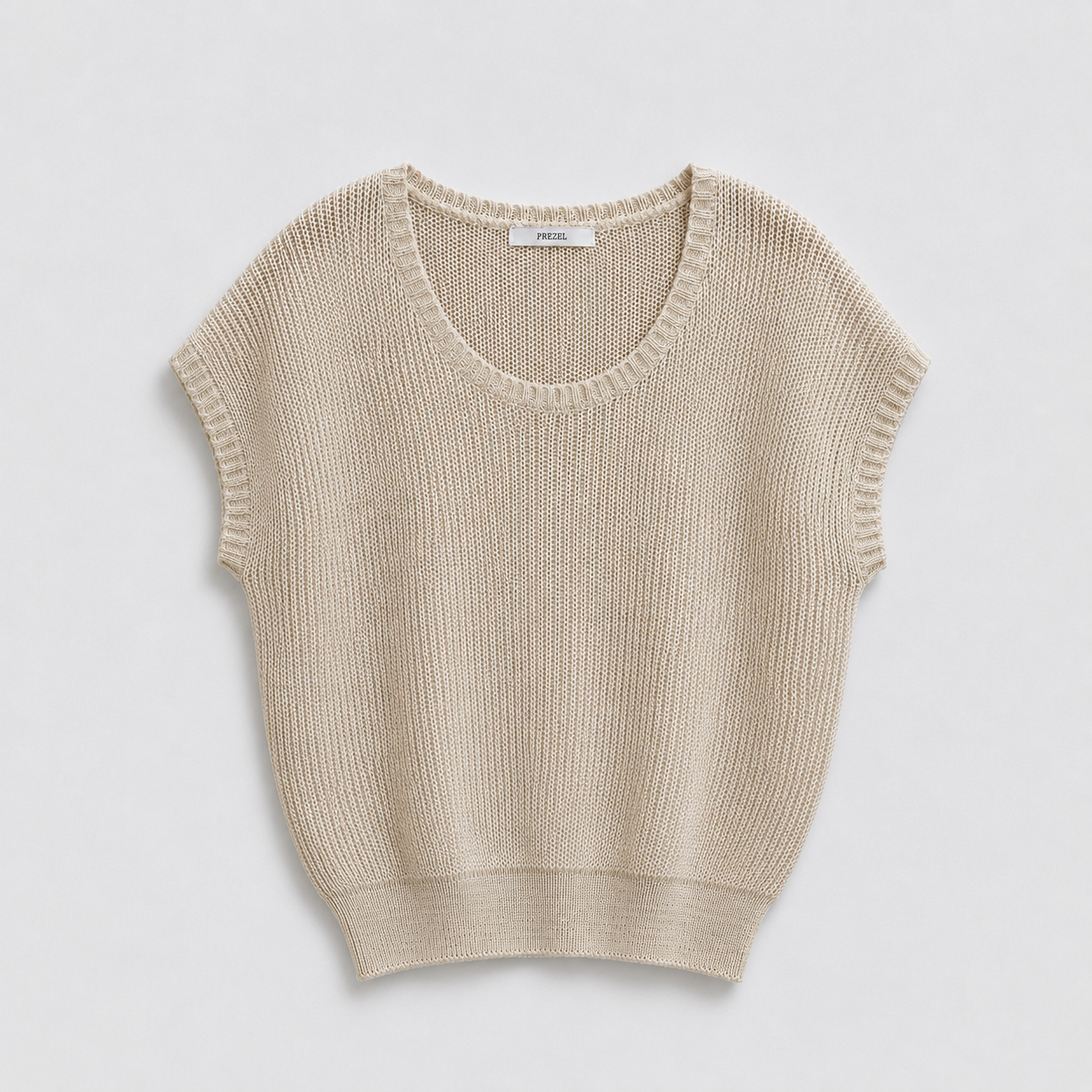 Relaxed Textured Knit Top - Women One Size