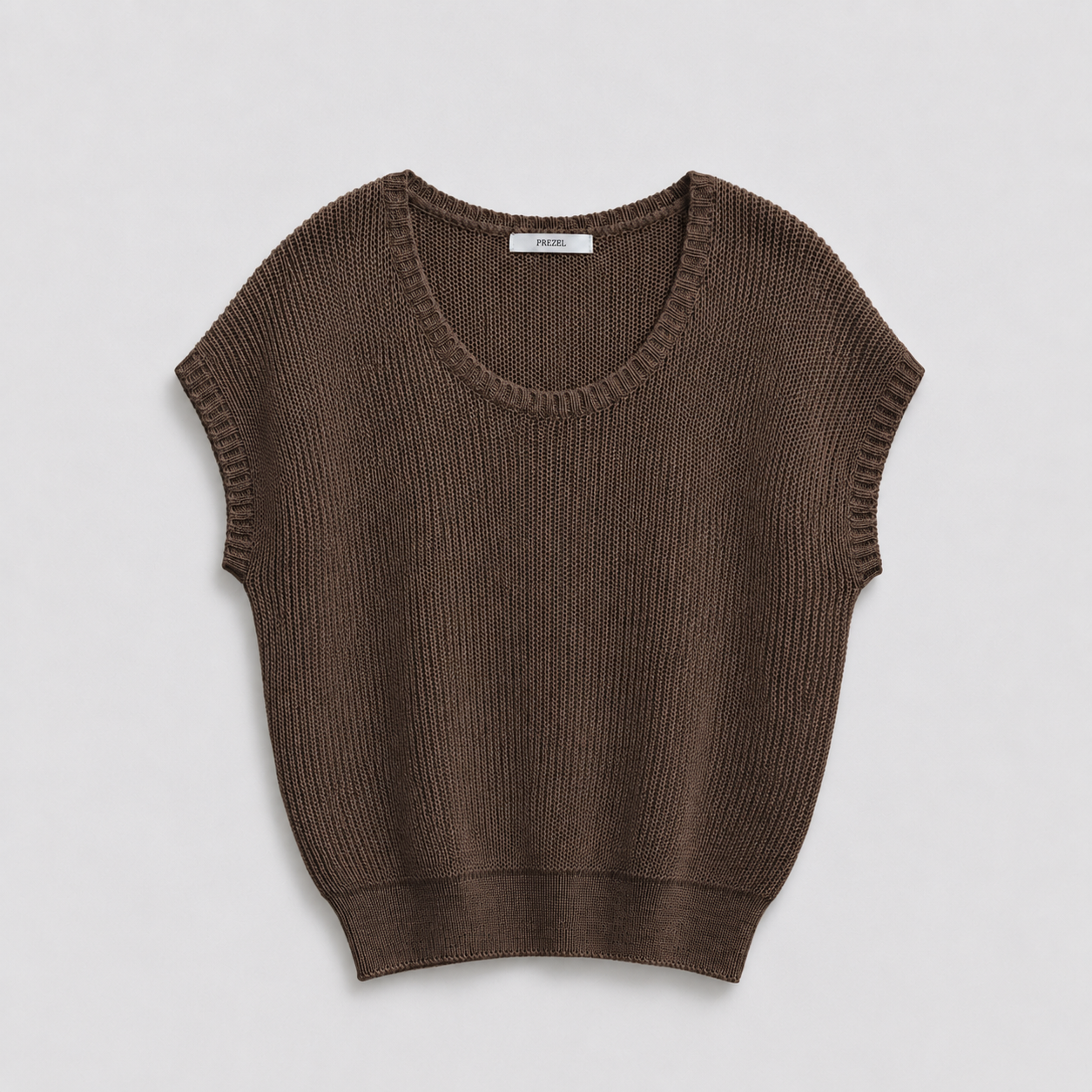 Relaxed Textured Knit Top - Women One Size
