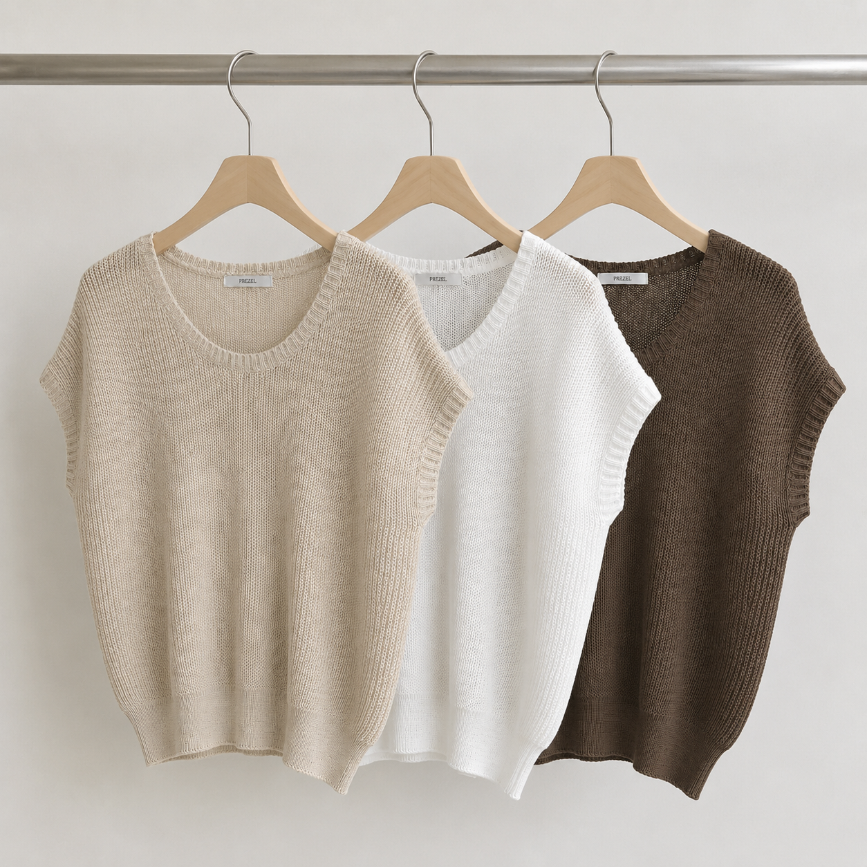 Relaxed Textured Knit Top - Women One Size