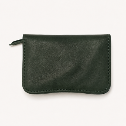 Vintage Cowhide Mini Wallet – Compact Coin, Cash & Card Holder