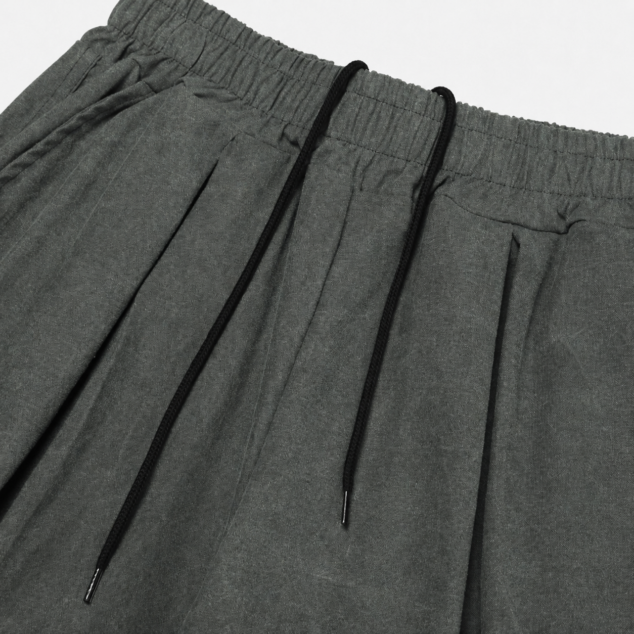 Relaxed Washed Cotton Volume Pants – Men One Size