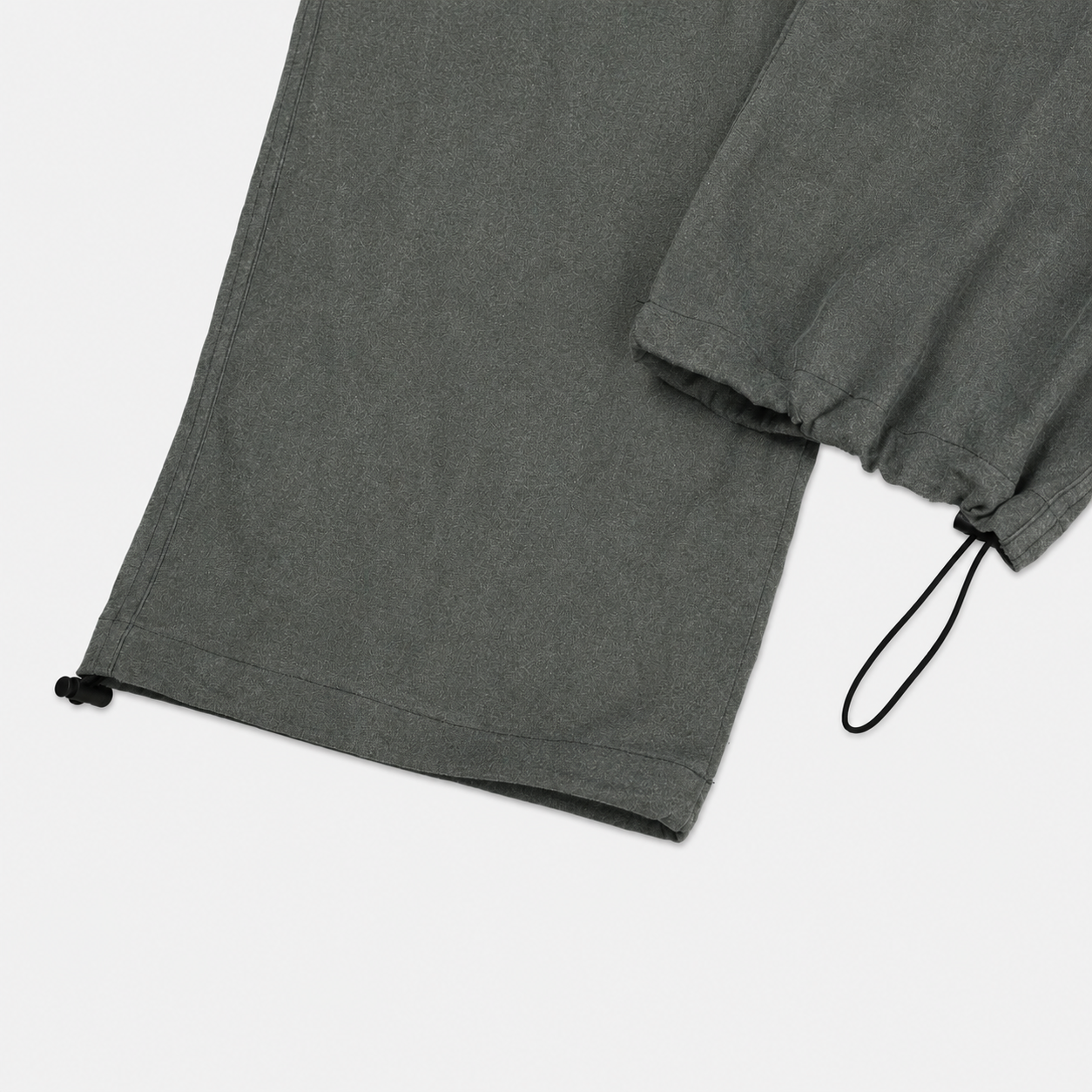 Relaxed Washed Cotton Volume Pants – Men One Size