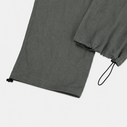 Relaxed Washed Cotton Volume Pants – Men One Size