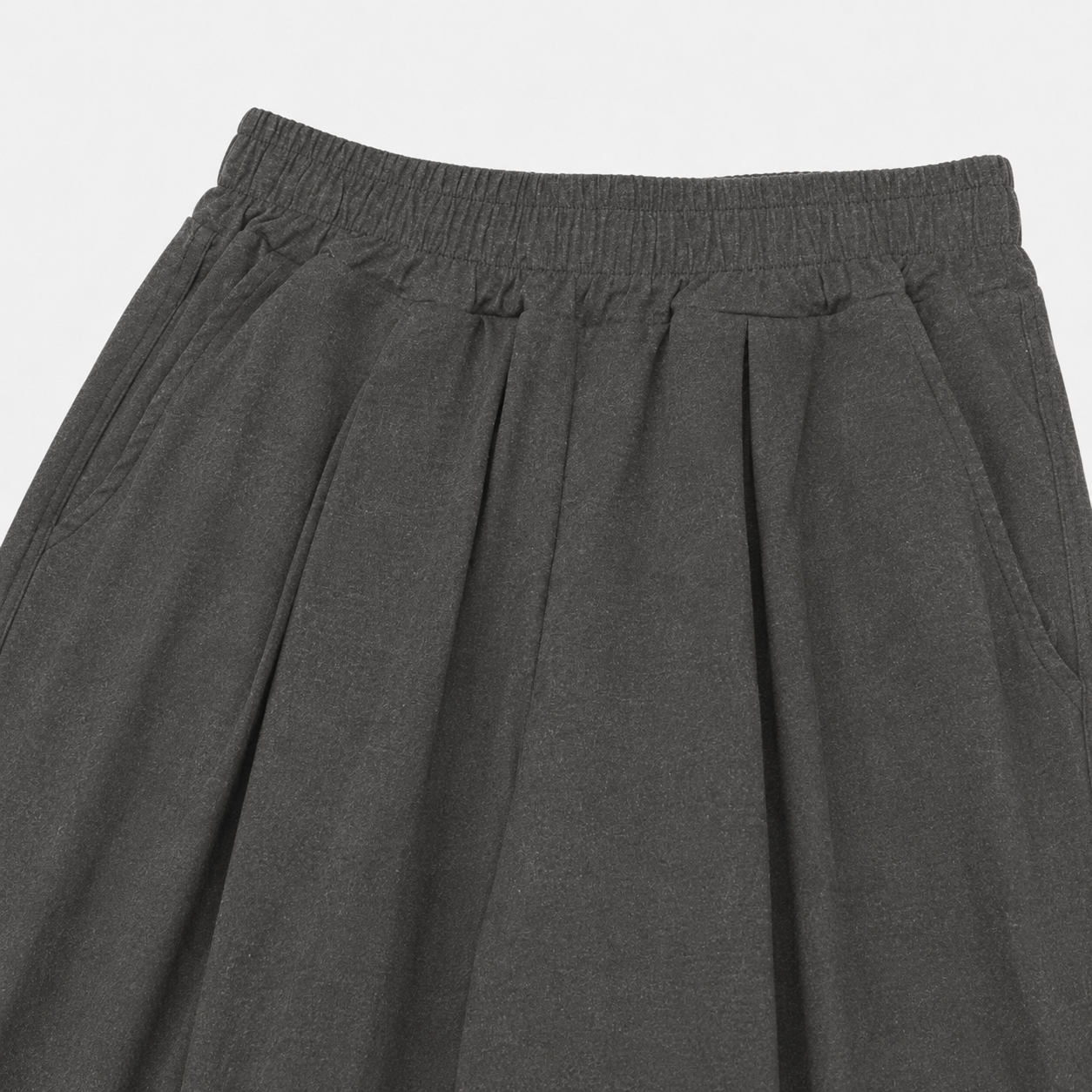 Relaxed Washed Cotton Volume Pants – Men One Size