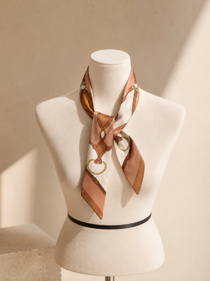 Classic Equestrian Twilly – Slim Ribbon Hair & Bag Scarf
