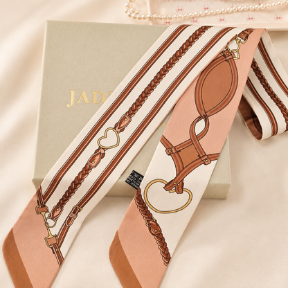 Classic Equestrian Twilly – Slim Ribbon Hair & Bag Scarf