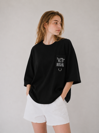 Utility Patch Pocket Cotton Top - Women One Size