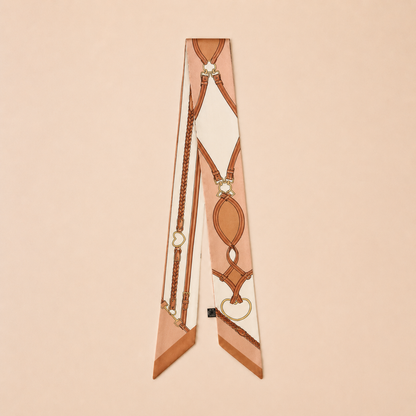 Classic Equestrian Twilly – Slim Ribbon Hair & Bag Scarf