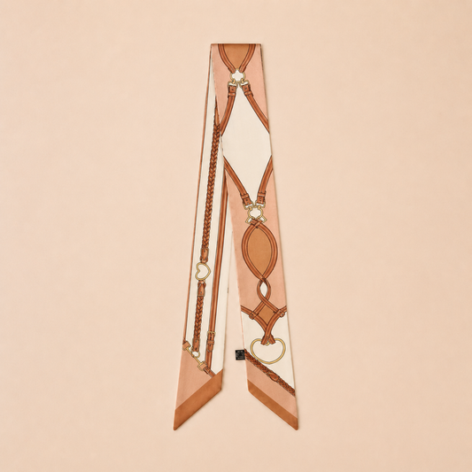 Classic Equestrian Twilly – Slim Ribbon Hair & Bag Scarf