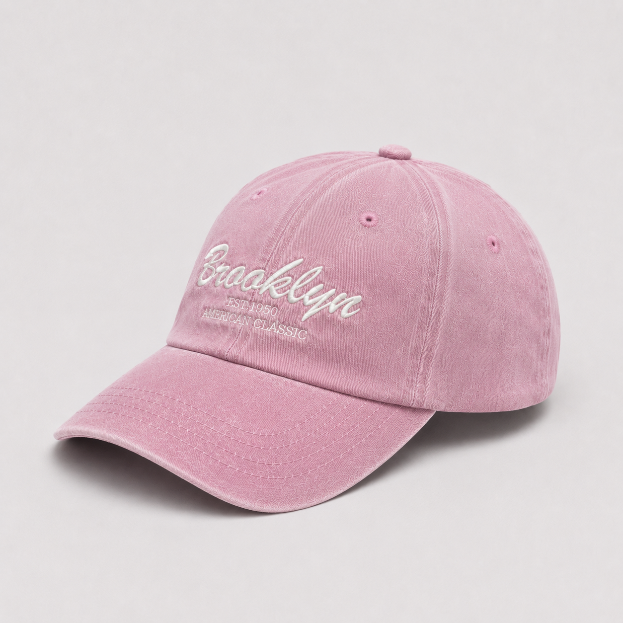 Vintage Washed Brooklyn Embroidered Baseball Cap