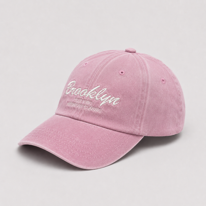 Vintage Washed Brooklyn Embroidered Baseball Cap