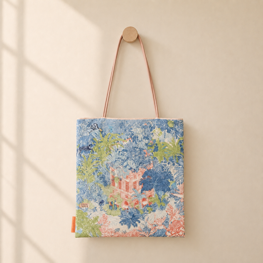 Tropical Botanical Scarf Eco Bag