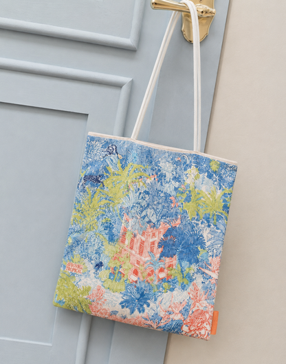 Tropical Botanical Scarf Eco Bag