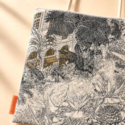 Vintage Botanical Garden Scarf Eco Bag