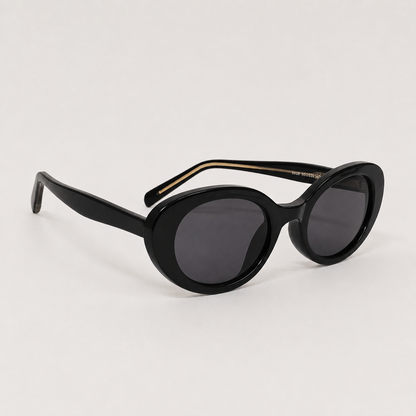 Retro Slim Oval Sunglasses