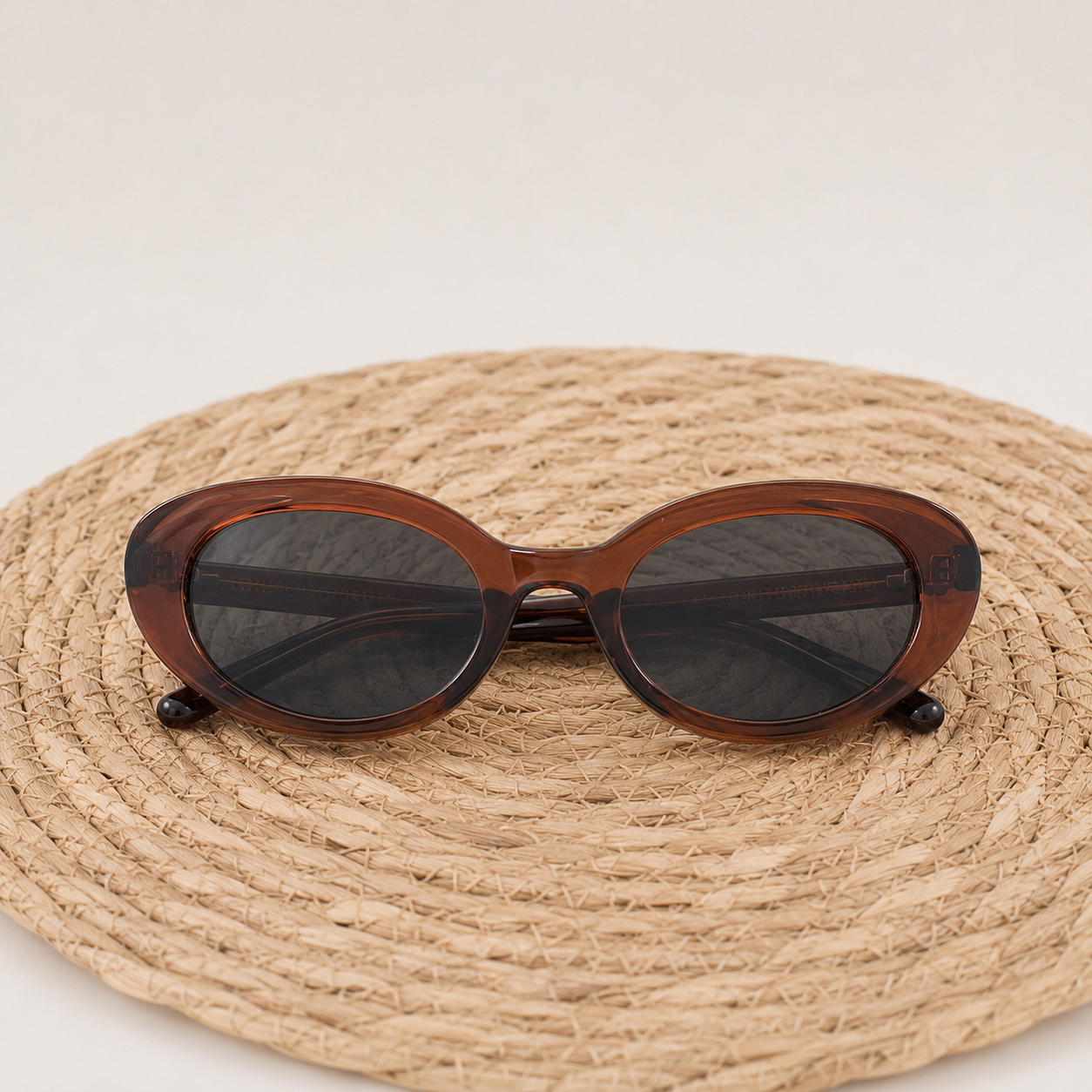 Retro Slim Oval Sunglasses