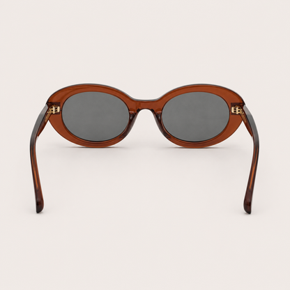 Retro Slim Oval Sunglasses