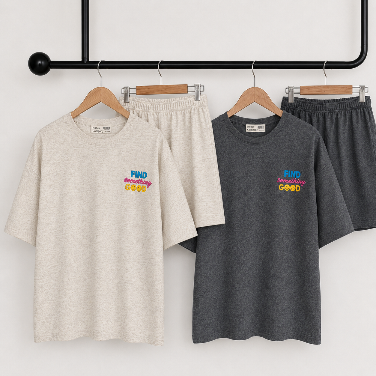 Find Something Good Graphic Cotton Matching Setwear - Women One Size