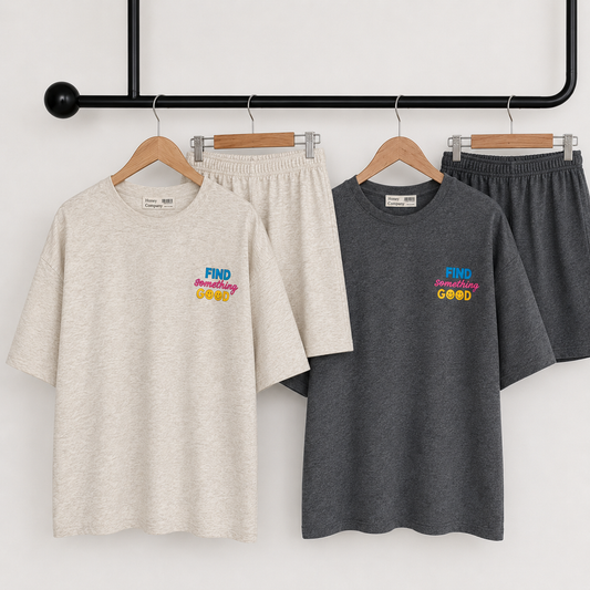 Find Something Good Graphic Cotton Matching Setwear - Women One Size