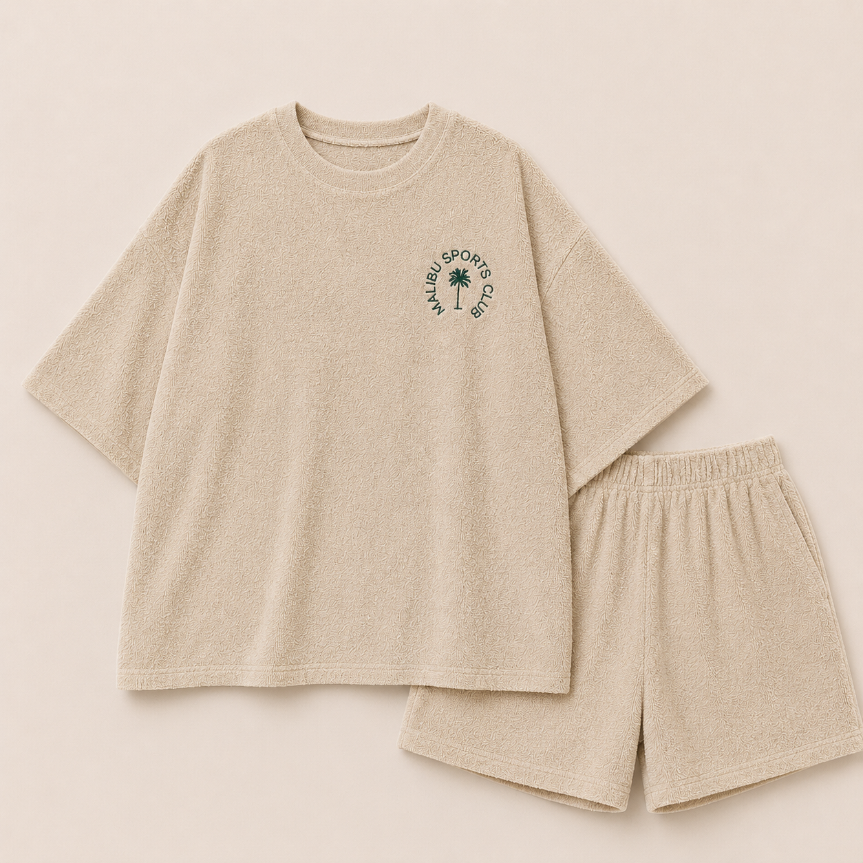 Malibu Sports Club Terry Cloth Matching Setwear - Women One Size