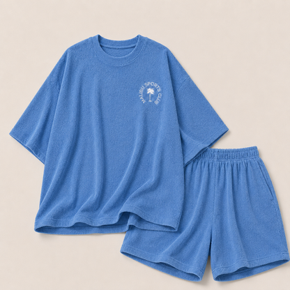 Malibu Sports Club Terry Cloth Matching Setwear - Women One Size