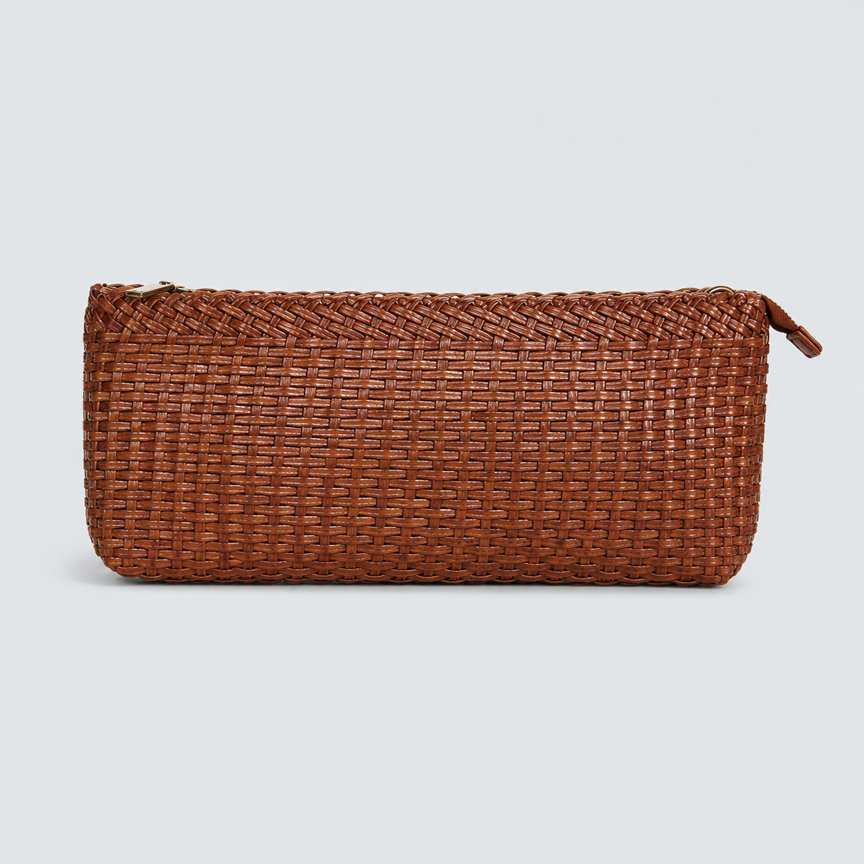 Braided Leather Clutch Bag
