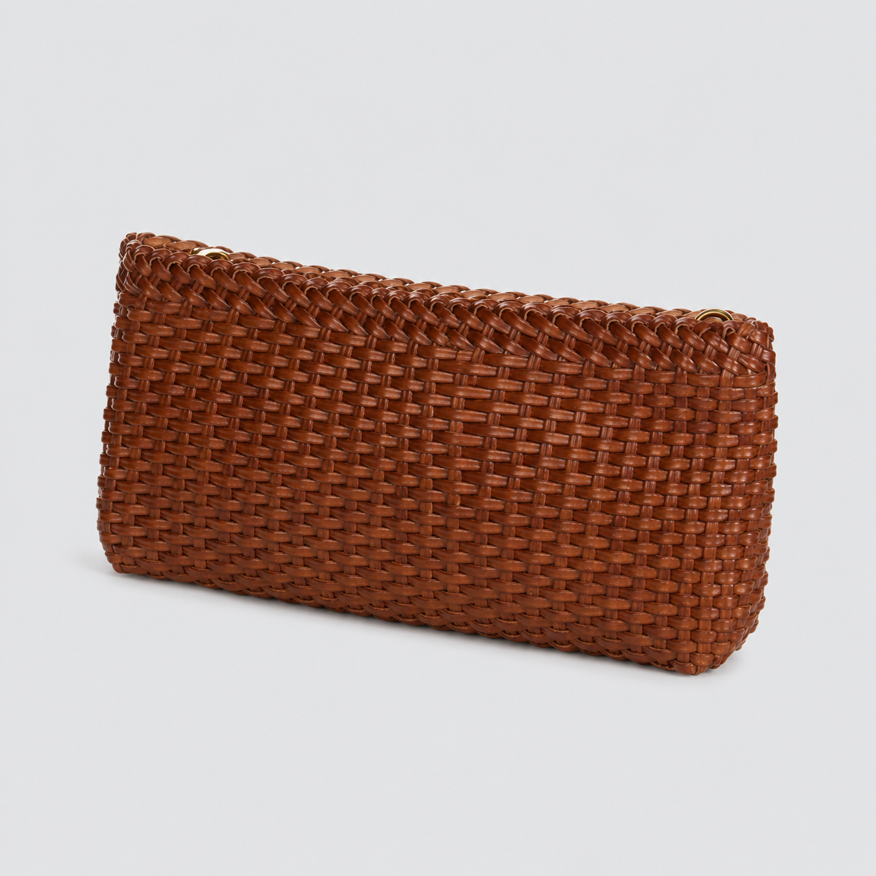Braided Leather Clutch Bag