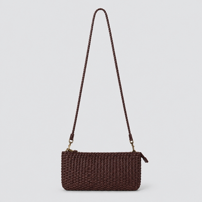 Braided Leather Clutch Bag