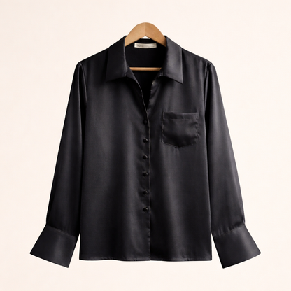 Satin Shine Blouse - Women One Size