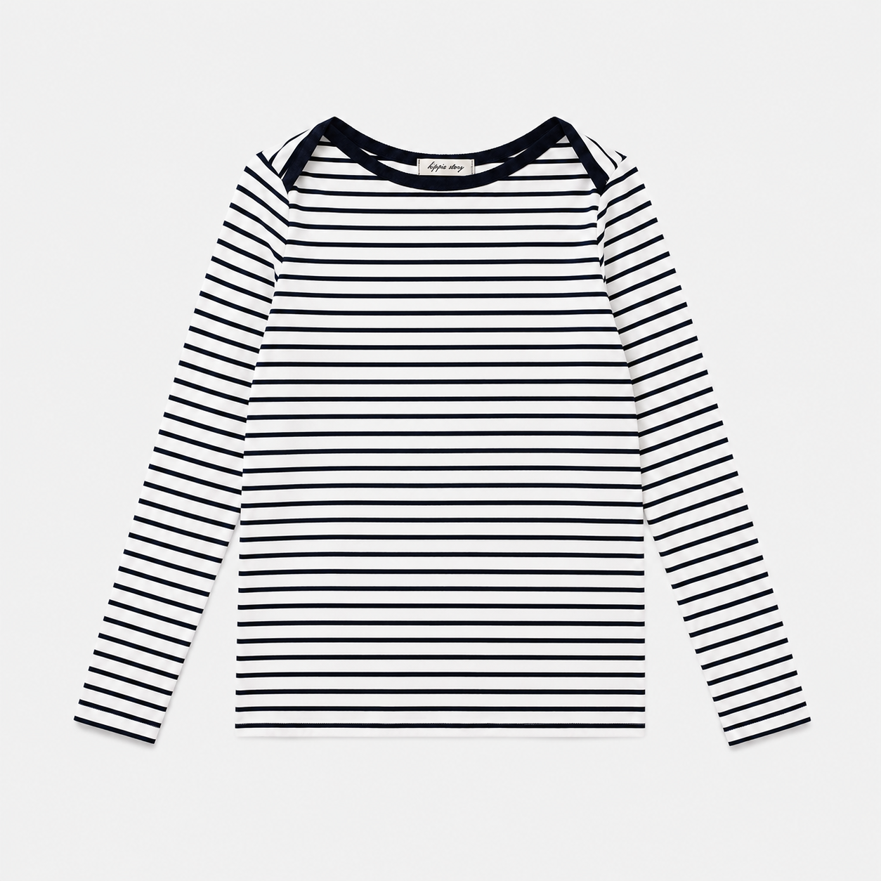 Marin Stripe Boat Neck Long Sleeve Top - Women One Size