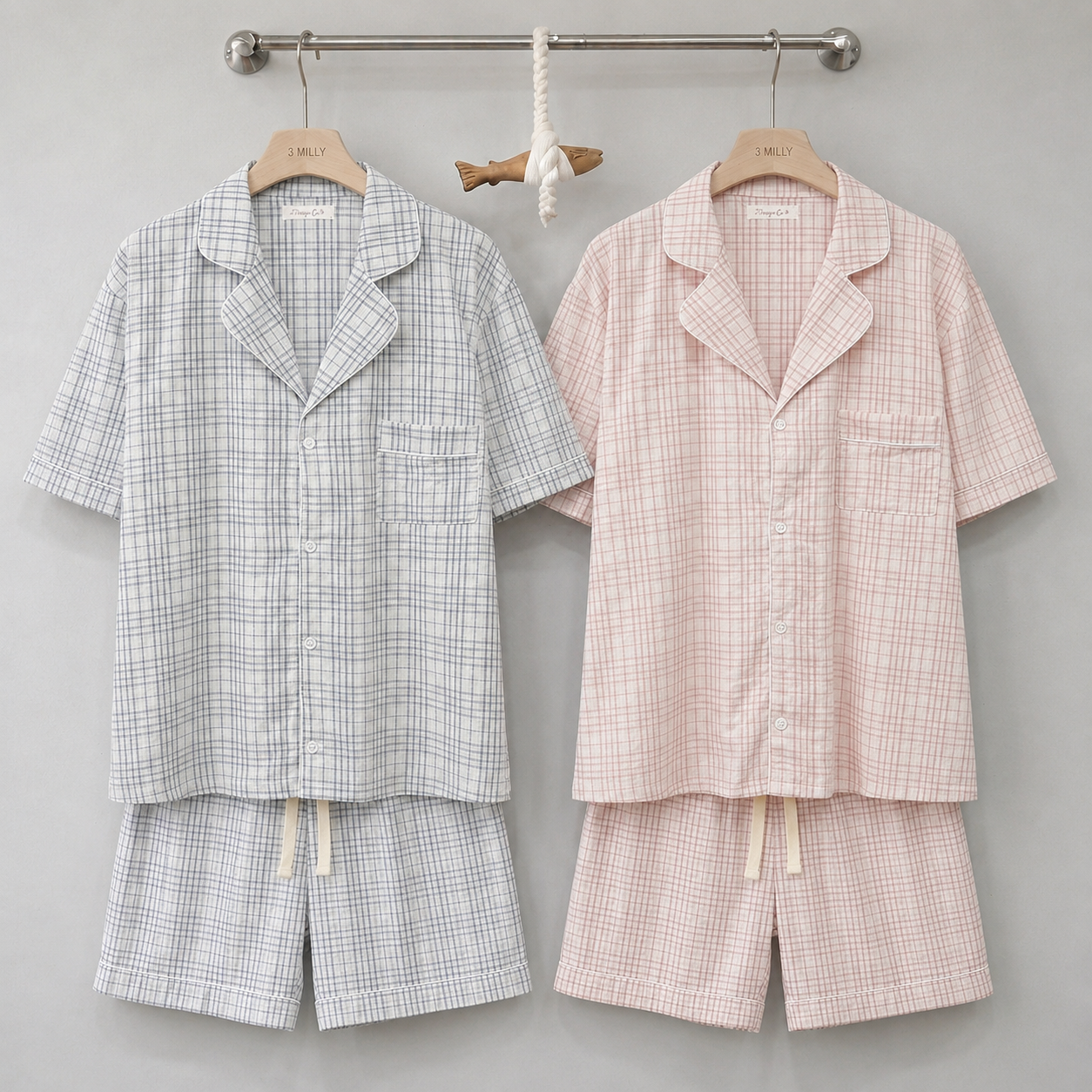 SYDNEY Cotton Loungewear Pajama Set (Women / Men)