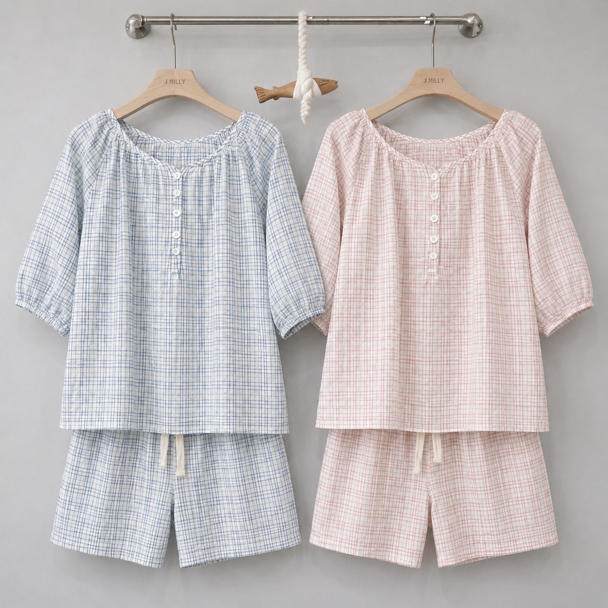 SYDNEY Cotton Loungewear Pajama Set (Women / Men)