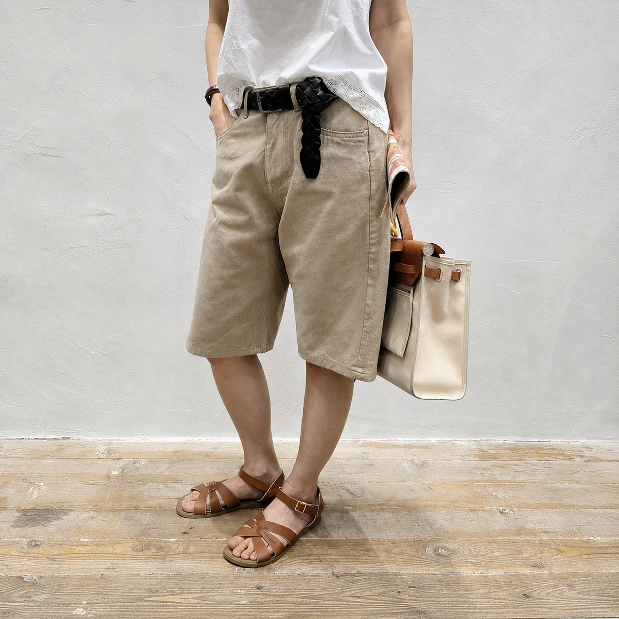 Vintage Cotton Bermuda Shorts