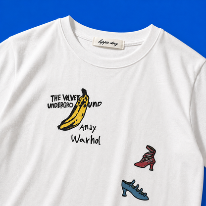 Pop Art Banana Graphic Tee – Retro Art Print - Women One Size