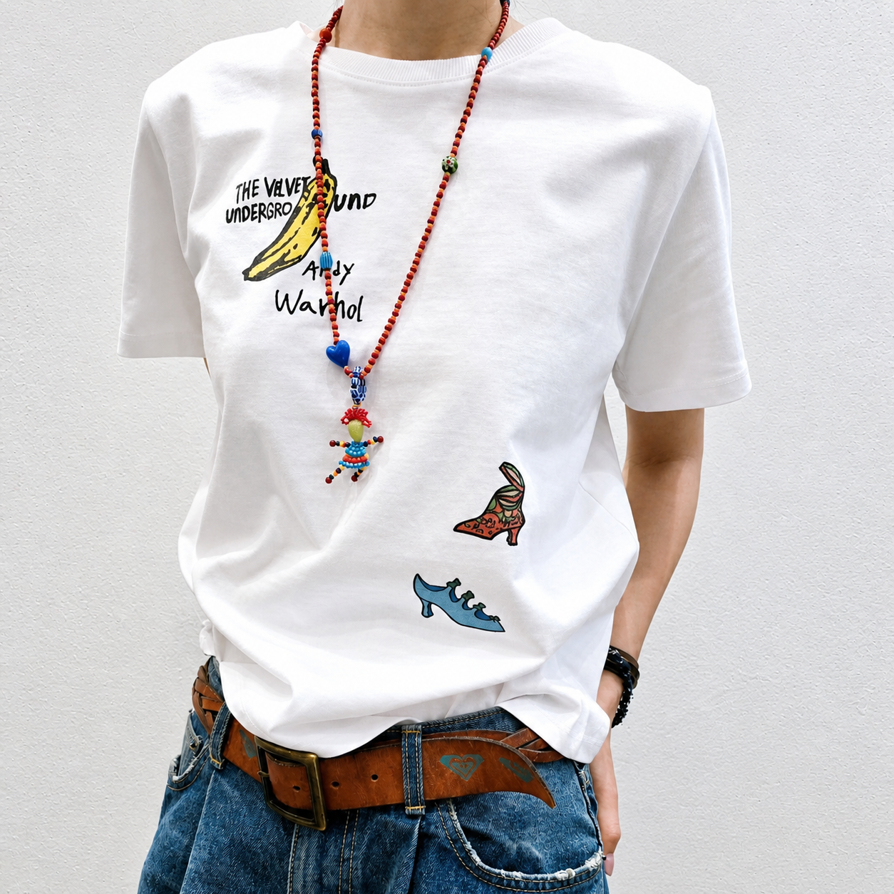 Pop Art Banana Graphic Tee – Retro Art Print - Women One Size