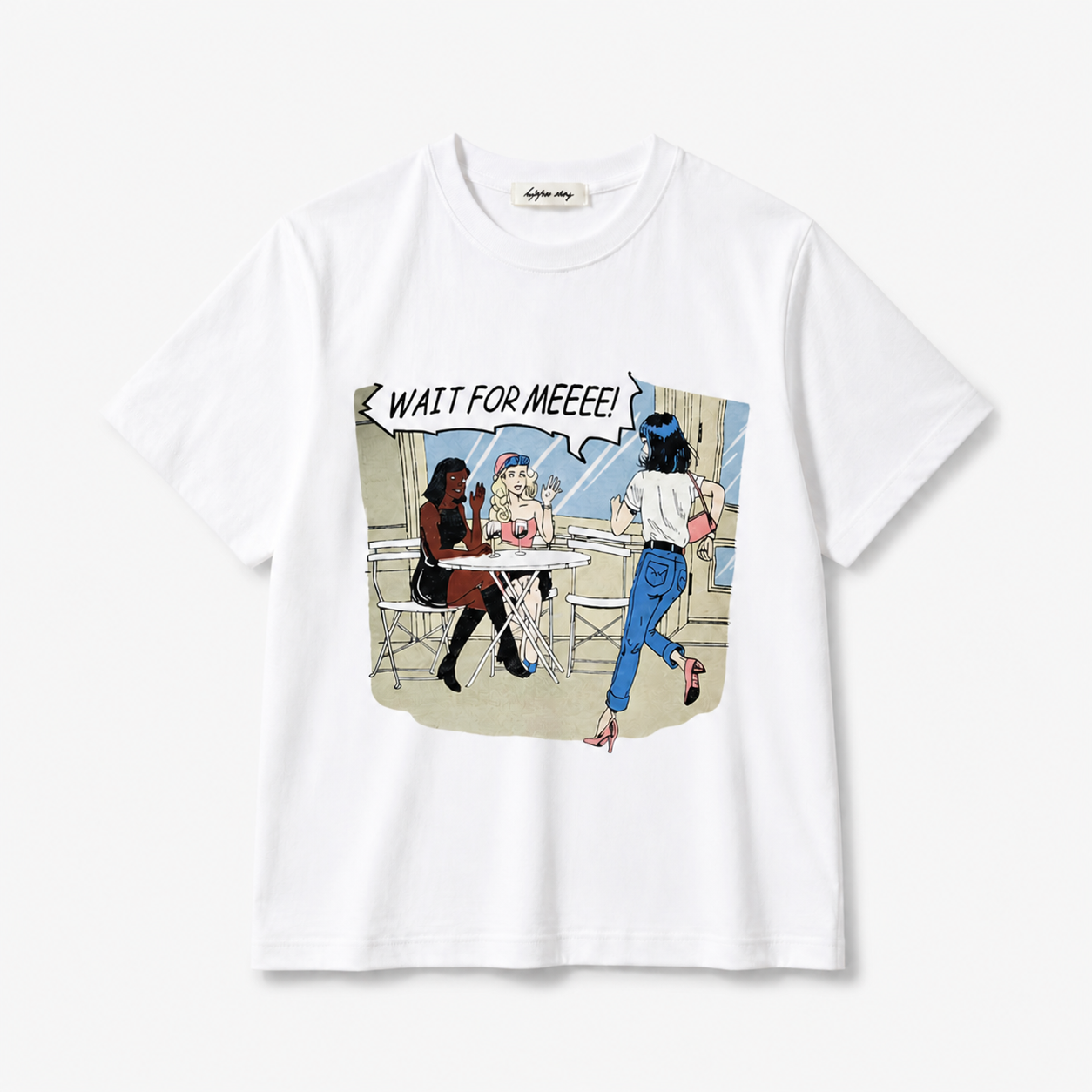Wait For Me Graphic Tee – Soft Cotton Statement - Women One Size