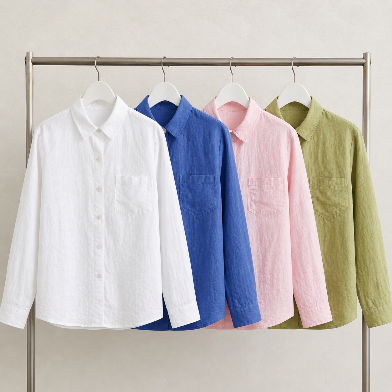 Soft Touch Premium Linen Shirt - Women One Size