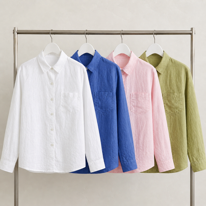 Soft Touch Premium Linen Shirt - Women One Size