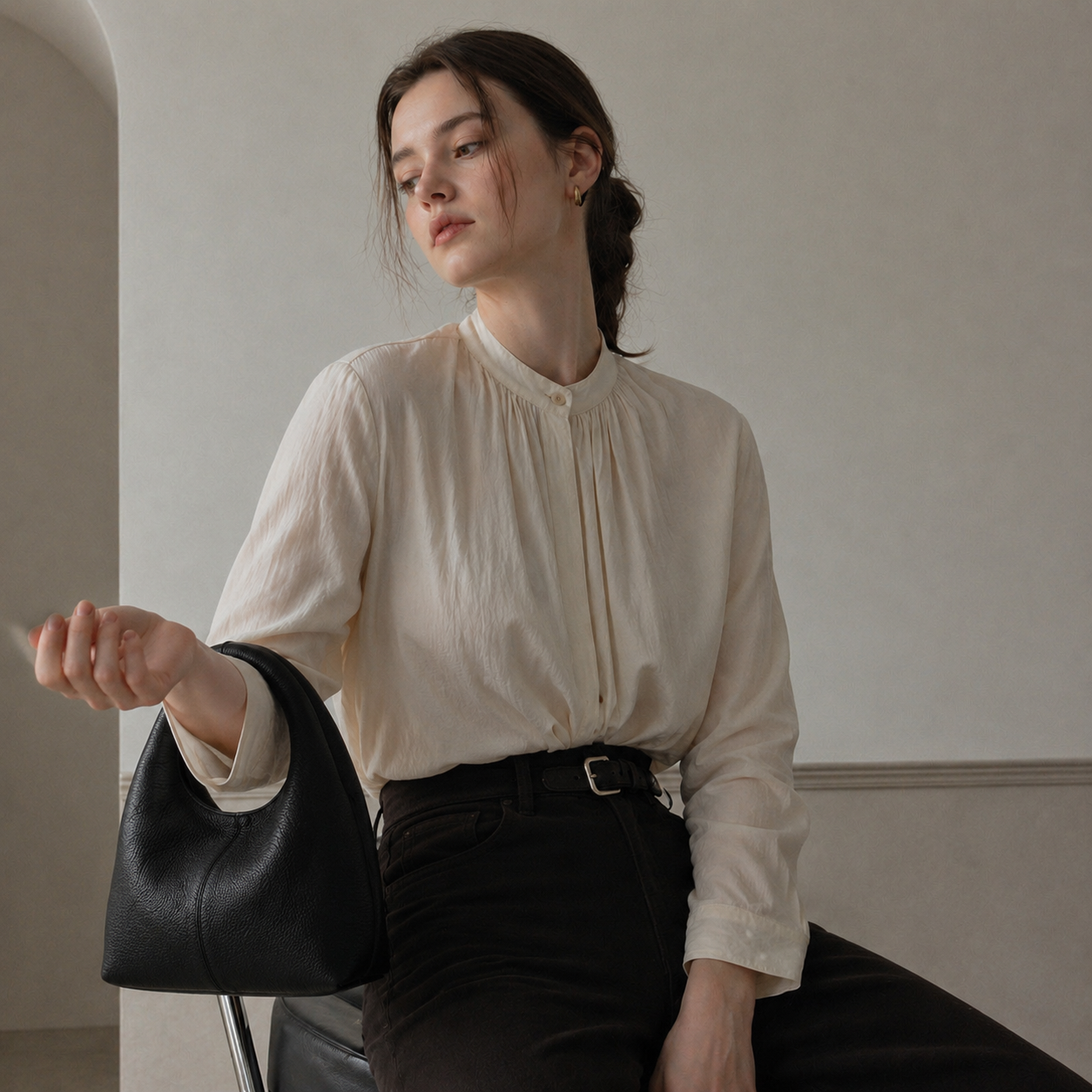 ROA Mini  Leather Tote & Crossbody Bag