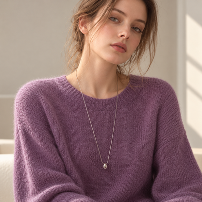 Egg Drop Adjustable Lariat Necklace