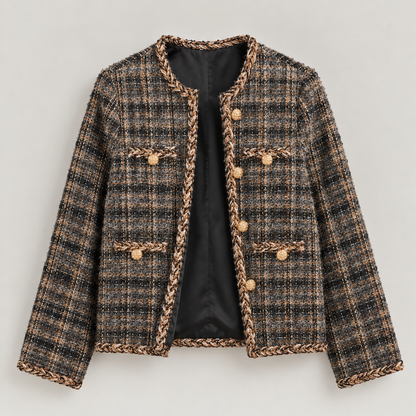 Textured Bouclé Tweed Jacket - Women One Size