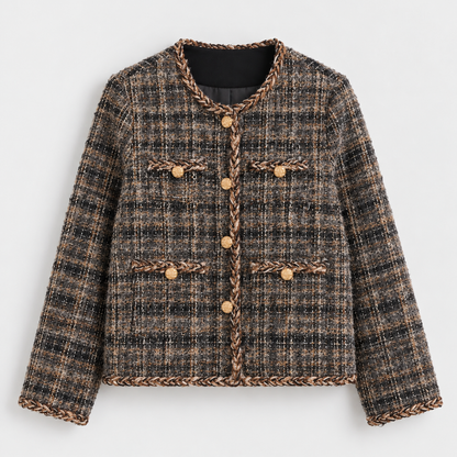 Textured Bouclé Tweed Jacket - Women One Size