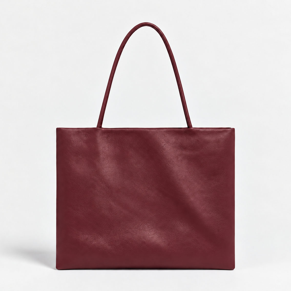 LUNE Double Compartment Lambskin Shoulder Tote - Medium