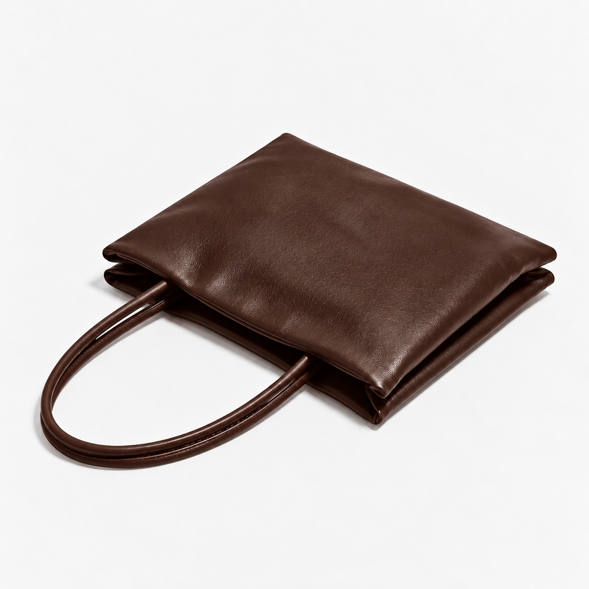 LUNE Double Compartment Lambskin Tote - Small