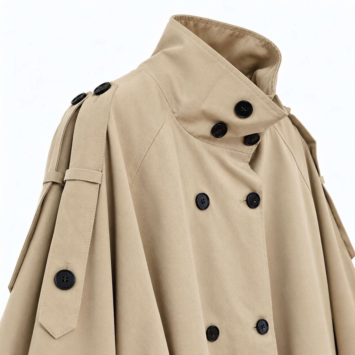 MONTE Oversized Short Trench Jacket - Women One Size